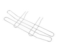 SHINEOFI Garde-corps en Fil Métallique 13cm, Barre de Retenue D'étagère | Fer Argenté, Finition Lisse sans Bavure, Anti-rayures et Déformation, pour Rayonnage et Bibliothèque