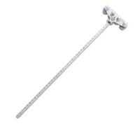 SHINEOFI Guide de Scie Circulaire en Acier Inoxydable, 40cm, Argenté | Graduation Gravée, Lecture Précise, Stable au Marquage, Usage Atelier et Chantier