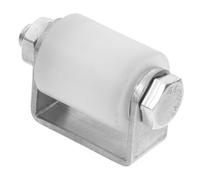 SHINEOFI Guide Portail Coulissant en Acier Inoxydable Support Intégré et Roue en Nylon pour Galets de Portail Coulissant Fiables et Adaptés aux Portes Coulissantes