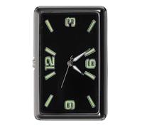 SHINEOFI Horloge Analogique Carrée et Style Élégant pour Voiture en Alliage Léger Fonctionnement Simple Design Individuel pour Tableau de Bord Automobile