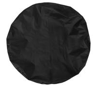 SHINEOFI Housse de Barbecue Ronde en Oxford, Noire, Anti-poussière | Toit Ventilé, Limite L’humidité, Rangement Facile, pour Terrasse et Camping, Diamètre 80cm