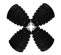 SHINEOFI Housse de Protection pour Perceuses à Percussion Noir en Silicone 4pcs avec Anneaux en Caoutchouc, Design Extensible et Fixation Facile pour Marteaux Électriques