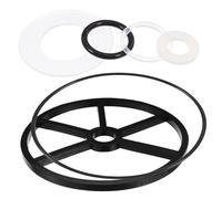 SHINEOFI Joint Torique de Vanne de Filtre Piscine en Caoutchouc Noir, Kit de Remplacement 1 Set, Filtration et Blocage des Impuretés pour Équipement Piscine