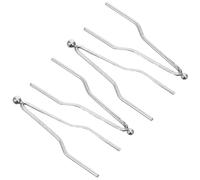 SHINEOFI Kit de Pointes de Pyrogravure en Alliage de Nickel Chromé 4 Pièces pour Stylo à Pyrogravure Compatible Lh30-lh100, Accessoire Professionnel pour Gravure sur Bois, Artisanat