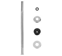 SHINEOFI Kit de Réparation pour Urinoir avec Tuyau D'arrivée D'eau en Acier Inoxydable et Joint en Caoutchouc, Solide Installation de Toilettes