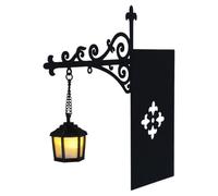 SHINEOFI Lampe de Lecture Décorative Noire, Mini Lampe Suspendue Rétro | LED sans Fil, Pince Métallique pour Pages Ouvertes, Usage Nocturne et Coin Lecture
