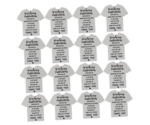 SHINEOFI Lot de 2 Cartes Détiquettes Instructions Dentretien pour Vêtements Chemises Jupes Guide de Lavage pour Fournitures de Magasin Et Cartes de Visite 100 Pièces