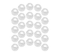 SHINEOFI Lot de 25 Butées de Chaîne à Perles Transparentes en Pom pour Stores et Rideaux, Accessoires Réglables Empêchant Le Détachement