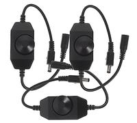SHINEOFI Lot de 3 Variateurs LED Monochromes Rotatifs 12v pour Ruban LED Variateur de Lumière Dimmable Usage Domestique Éclairage Intérieur