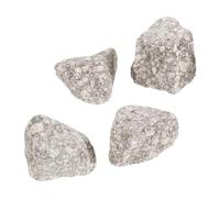 SHINEOFI Lot de 4 Pierres de Sauna en Roche Volcanique Résistantes la Chaleur pour Poêle, Rétention Thermique Efficace, Distribution Uniforme, Adaptées aux Saunas Domestiques