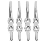 SHINEOFI Lot de 4 Taquets de Cordon de Store 4 Pouces en Acier Inoxydable, Support de Corde pour Stores, Rideaux et Brise-Soleil, Organiseur de Cordons de Fenêtre Sécurisé pour