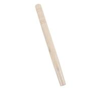 SHINEOFI Manche en Bois de Hêtre Beige pour Spatule Ronde avec Prise Ergonomique Antidérapante, Finition Lisse pour Cuisiniers Amateurs et Professionnels