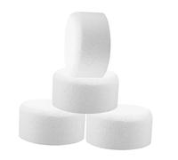 SHINEOFI Modèles Ronds en Mousse pour Décoration de Gâteaux 4 Pièces Accessoire de Pâtisserie Léger Kit de Cercles Mousseux pour Entraînement Boulangerie Anniversaires Fêtes