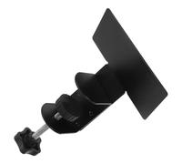 SHINEOFI Multiprise à Pince de Bureau en Métal Noir, Support Fixe | Bureaux de Travail, Rangement Discret des Câbles, Repositionnement Facile, Gestion Organisée des Fils