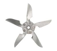 SHINEOFI Pale à Ventilateur Centrifuge en Fer 6mm, pour Four | Pièce de Rechange Argentée, Roue Équilibrée Résistante à Chaleur, Usage Chaudière et Atelier Bricolage