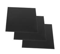 SHINEOFI Panneaux en aluminium anodisé noir, 3 pièces, 0,05 mm épaisseur, 12x12 pouces, plaques vierges pour gravure, adaptés aux environnements d’affaires et signalétique intérieure
