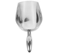 SHINEOFI Pelle à Glace Légère et Facile à Utiliser en Acier Inoxydable Argenté pour Frites et Glace Pilée en Boutique de Desserts ou Restaurant