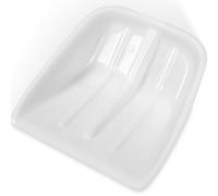 SHINEOFI Pelle à Grains en Plastique, Pelle à Aliments pour Volailles, Polypropylène, Grosse, Blanche, Portable et Légère, pour Manipulation de Grain et Déneigement Extérieur