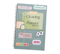 SHINEOFI Planificateur Complète de Nettoyage et Réutilisable en Papier Couverture L'organisation des Tâches Adultes Familles Ménagères au Travail Voyage