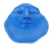 SHINEOFI Plateau Décoratif en Résine Bleu Design Artistique Unique pour Rangement de Bougies et Bijoux, pour Décoration Intérieure Minimaliste et Élégante