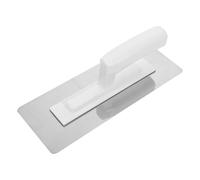 SHINEOFI Platoir Acier Inoxydable pour Enduits Truelle de Finition Professionnelle avec Manche Ergonomique Outil Robuste pour Plâtrage et Peinture Murale