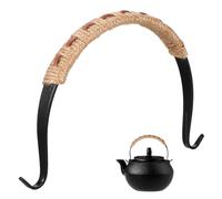 SHINEOFI Poignée de Théière Remplaçable en Fer et Corde, Anti-brûlure | Finition Suédée, Accessoire pour Bouilloire, Usage Professionnel ou Personnel, Installation Facile, Pièce Remplaçable