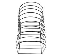 SHINEOFI Porte-chapeaux en Métal pour Bonnets D’hiver, Rangement | Fer Noir, Format 26x17x23cm, pour Armoire, Dessus de Commode, Pièces Faites Main