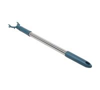 SHINEOFI Porte-vêtements Télescopique en Acier Inoxydable Tête en Plastique Bleu, Design Réglable 53-78 Cm, Support Fiable pour Buanderies et Balcons