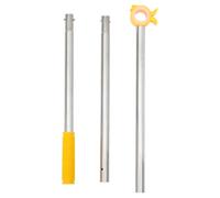 SHINEOFI Poteau D'ouverture de Store à 3 Sections, Style Canard Jaune | Métal et Plastique, Prise Sûre, Usage Intérieur et Extérieur, pour Fenêtre et Puits de Lumière