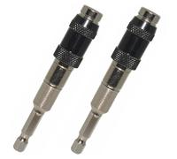 SHINEOFI Rallonge Flexible pour Foret Porte-Embout Magnétique 2 Pièces Tige Hexagonale Acier Vanadium, Pivot Multi-Angles 0-20°
