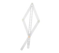SHINEOFI Règle 30cm Grand Rapporteur Multifonction Équerre Rapporteur en Acier Inoxydable Jauge D'angle et Jauge D'onglet Pratique Couleur Aléatoire Travail du Bois