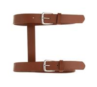 SHINEOFI Sangle de Tapis de Yoga Ceinture de Reliure de Couverture Ajustable et Fixation Rapide en Cuir PU Marron pour Camping et Pique-niques, pour Festival et Repos