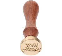 SHINEOFI Sceau de Cire Vintage Manche en Bois et Tête en Cuivre, Tampon Décoratif Unique pour Embellissement et Invitations Artisanales Délicates