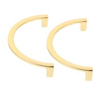 SHINEOFI Semi-circulaire Poignée 128 MM en Alliage D’aluminium, pour Tiroir | Double Poignée Ronde, Finition Or, Prise Confortable et Style Minimaliste, pour Commode et Chambre