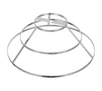 SHINEOFI Socle de Plafonnier en Fer Argenté Structure Abat-jour Métal, Cadre Léger en Fil de Fer, Installation Facile pour Luminaire Cristal de Chambre à Coucher