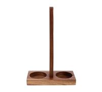 SHINEOFI Socle en Bois Porte-poivrier Plateau Protecteur de Moulin Marron, pour Moulin à Poivre et Épice, Protection de Surface, Entretien Facile, Table à Manger, Rangement la Cuisine