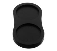 SHINEOFI Support en Bois Foncé pour Moulin à Poivre et Sel 2 Compartiments, Base Antidérapante et Finition Raffinée, Cuisine et Table