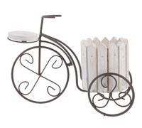 SHINEOFI Support pour Pot de Fleurs à Vélo, Rack Multi-couche Fer Bois