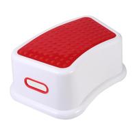 SHINEOFI Tabouret Portable pour Garçon et Filles en PP Rouge, Petit Siège Confortable et Solide pour Apprentissage Propreté la Maison ou Salle de Bain
