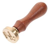 SHINEOFI Tampon à Cire Vintage en Cuivre et Bois pour Enveloppes et Invitations, pour Décoration DIY et Embellissement Créatif Délicat