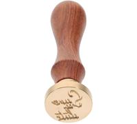 SHINEOFI Tampon de Cire en Cuivre Poignée en Bois Vintage pour Décoration D'enveloppes et Invitations, pour Embellissement et Emballage de Vin