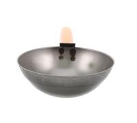 SHINEOFI Truelle Ronde Transfert de Matériaux en Acier au Carbone avec Surface en Acier Inoxydable Lisse Nettoyage Facile, Construction Jardinage