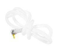 SHINEOFI Tuyau Vidange Climatiseur Mobile en Pvc Blanc Embout à Douille Ondulée, Tuyau de Vidange Flexible de 2 Mètres pour Usage Domestique, pour Climatiseurs Split