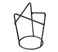 SHINEOFI Vase Boule Hydroponique pour Décoration pour Petit Géométrique et Support de Cristal en Fer Noir , Base Présentation Élégante Intérieure