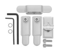 SHINEOFI Verrou de Fenêtre en Alliage de Zinc Argenté, Anti-effraction | Garniture à Points Multiples, Trous de Montage Précis, pour Coulissants et Ouvrants, Rue, Vis 1,2x4,8 MM