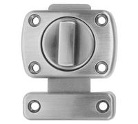 SHINEOFI Verrou de Porte Moustiquaire en Alliage de Zinc Argenté, Loquet Anti-effraction Pratique pour Porte de Cabine de Toilettes et Chambre