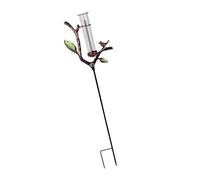 SHINLHUA Jauge de précipitation en métal avec motif inspiré de la nature pour améliorer le jardin et mesurer 87 cm de long Tube en acrylique