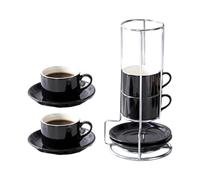 SHINLHUA Tasse à café en céramique et ensemble de tasses en faïence sophistiquées et pratiques de 236,8 g pour un plaisir quotidien ou des incidents spéciaux