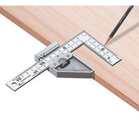 FAMEX 12512 Équerre de charpentier Shinwa 150 x 75 mm – Outil de précision avec butée