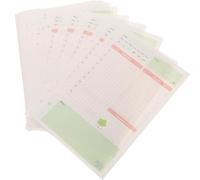 SHINYPASING 1pièce Recharge Papier Perforé Coloré pour Agenda Spirale Recharge Cahier de Note à Mobiles Papier Lisse sans Bavure pour Planificateur Journalier